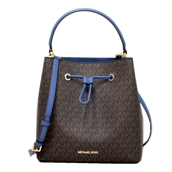 Michael Kors Suri Large Bucket Dark Chambray/Multi - Picture 3 of 11